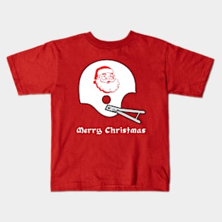 Santa Claus Retro Football helmet Kids T-Shirt